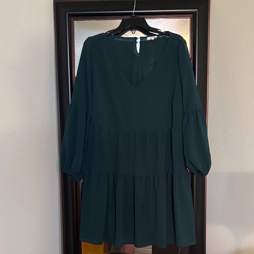 Elegant Teal Women's Dress